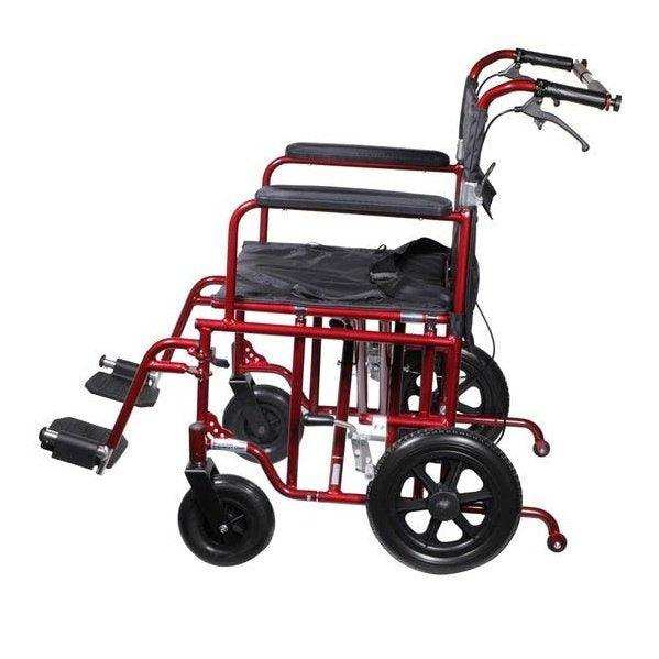 Drive Medical Bariatric Heavy Duty Transport Wheelchair - Elvoros