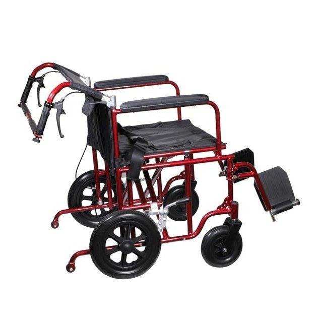 Drive Medical Bariatric Heavy Duty Transport Wheelchair - Elvoros