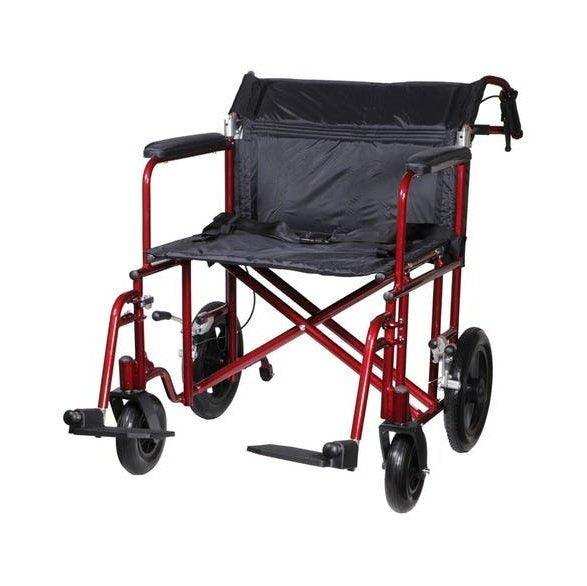 Drive Medical Bariatric Heavy Duty Transport Wheelchair - Elvoros