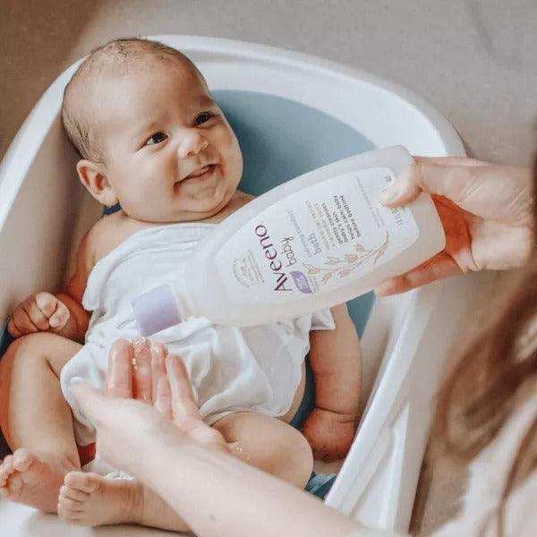 Aveeno Baby Calming Comfort Bath, Body & Hair Wash, Lavender and Vanilla Scent - 18oz - Elvoros