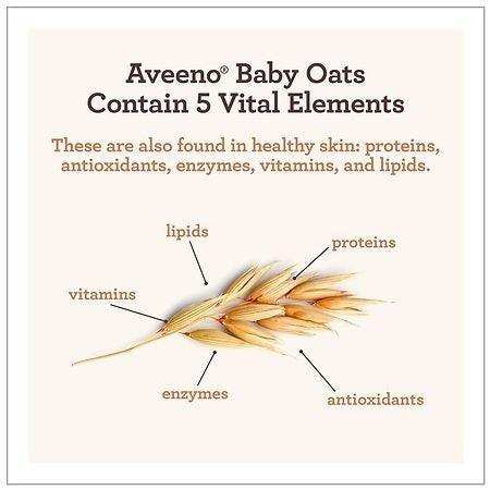 Aveeno Baby Daily Moisture Gentle Body Bath Wash & Shampoo, Oat Extract - 12oz - Elvoros
