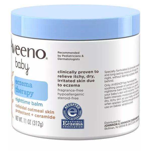 Aveeno Baby Eczema Therapy Nighttime Balm - 11oz - Elvoros