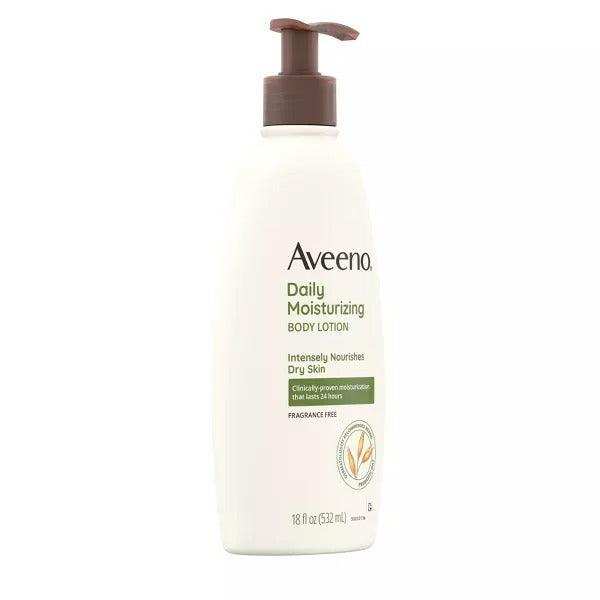 Aveeno Daily Moisturizing Body Lotion with Soothing Oat for Dry Skin - 18oz - Elvoros