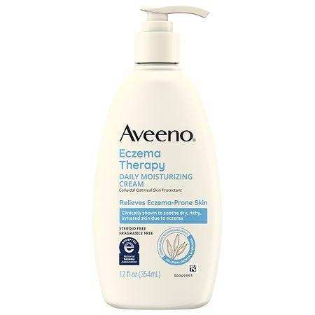 Aveeno Eczema Therapy Daily Moisturizing Cream - 12Oz. - Elvoros