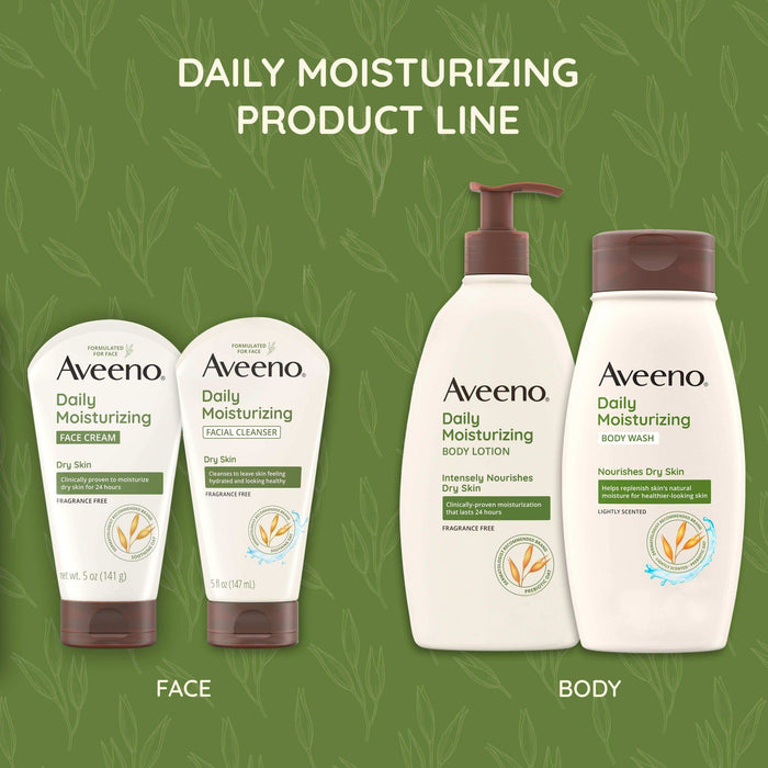 Aveeno Gentle Moisturizing Face Cleansing Bar for Dry Skin - 3.5oz - Elvoros