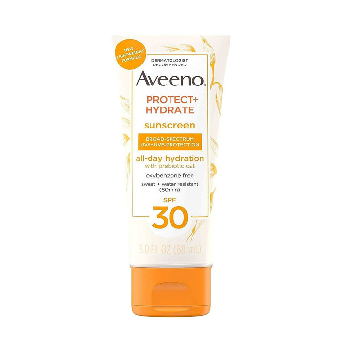 Aveeno Protect + Hydrate Body Lotion, SPF 30, 3 oz. - Elvoros