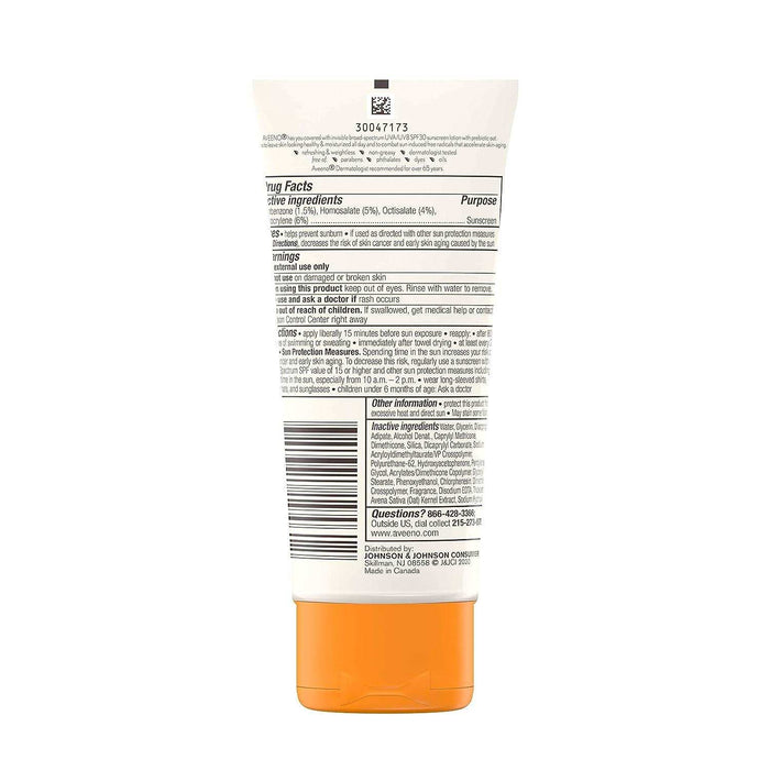 Aveeno Protect + Hydrate Body Lotion, SPF 30, 3 oz. - Elvoros