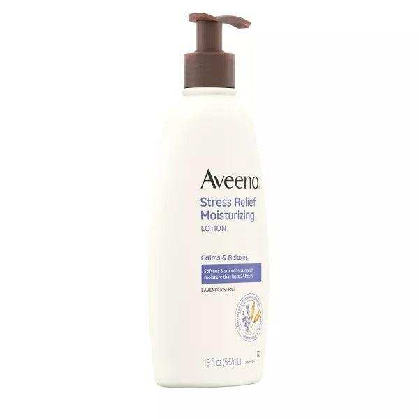 Aveeno Stress Relief Moisturizing Body Lotion Lavender Scent - 18oz - Elvoros