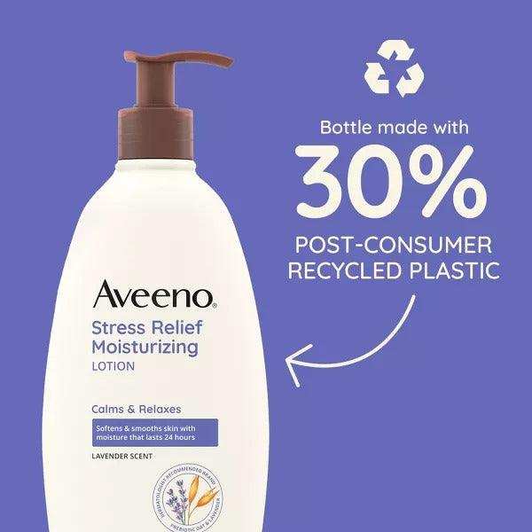 Aveeno Stress Relief Moisturizing Body Lotion Lavender Scent - 18oz - Elvoros