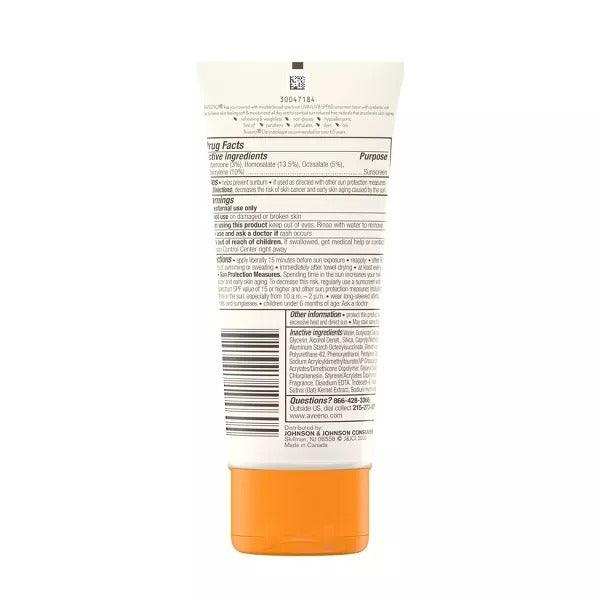 Aveeno Sunscreen Protect + Hydrate Broad Spectrum Body Lotion SPF60 - 3 Oz - Elvoros