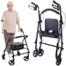 Medacure Steel Rollator Walker with Seat - Elvoros