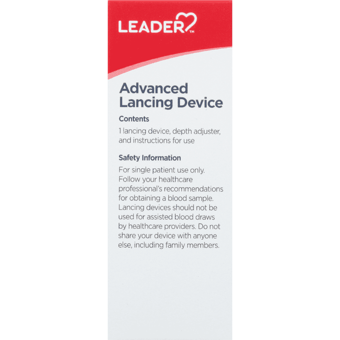 Leader Advanced Lancing Device