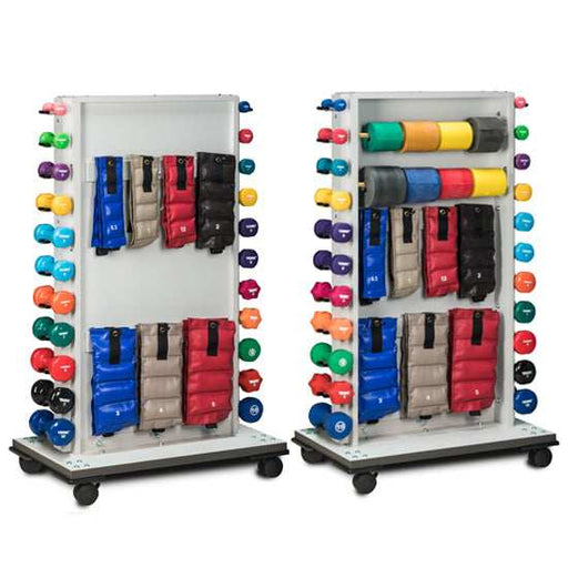 Clinton Mobile Cuff, Dumbbell and Bands Weight Rack