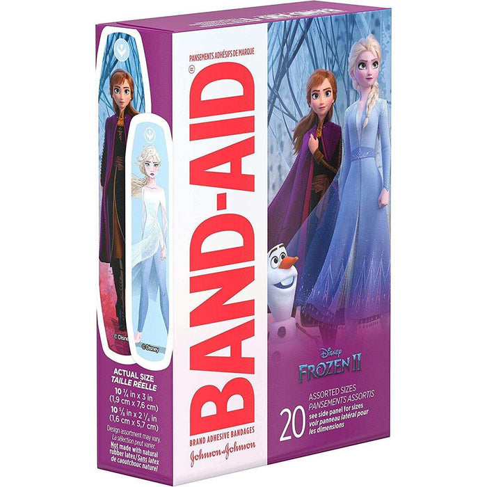 Band-Aid Disney Frozen Adhesive Bandages Assorted Sizes - 20 ct - Elvoros