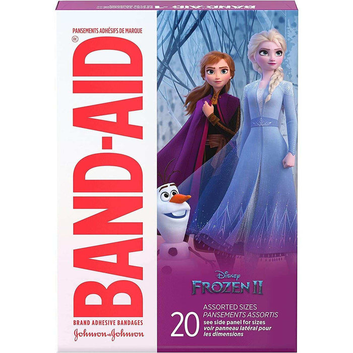 Band-Aid Disney Frozen Adhesive Bandages Assorted Sizes - 20 ct - Elvoros
