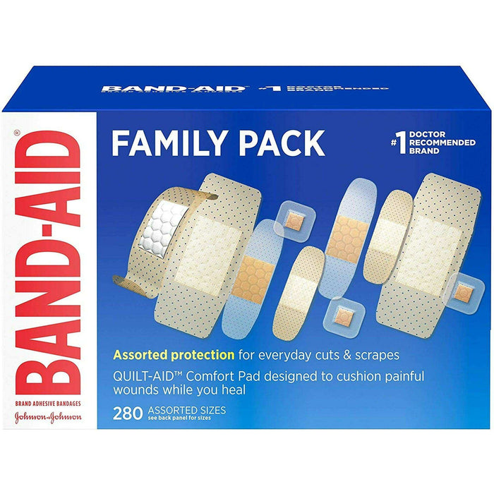 Band-Aid Sheer Variety Pack Assorted - 280 ct. - Elvoros