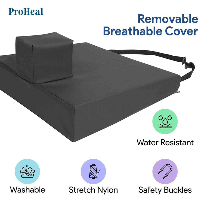ProHeal Bariatric Foam Wedge & Pommel Seat Cushion - Elvoros