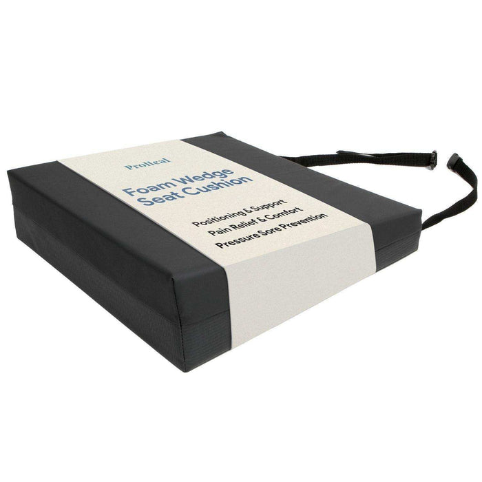 Bariatric Foam Wedge Wheelchair Seat Cushion -Eliminates Sliding from Sling Seat - Elvoros