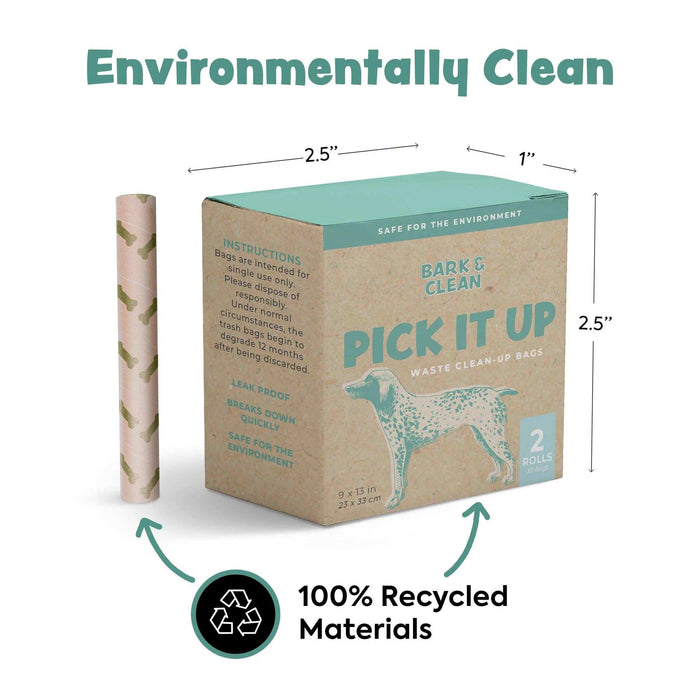 Bark & Clean Biodegradable Dog Poop Bags - Elvoros