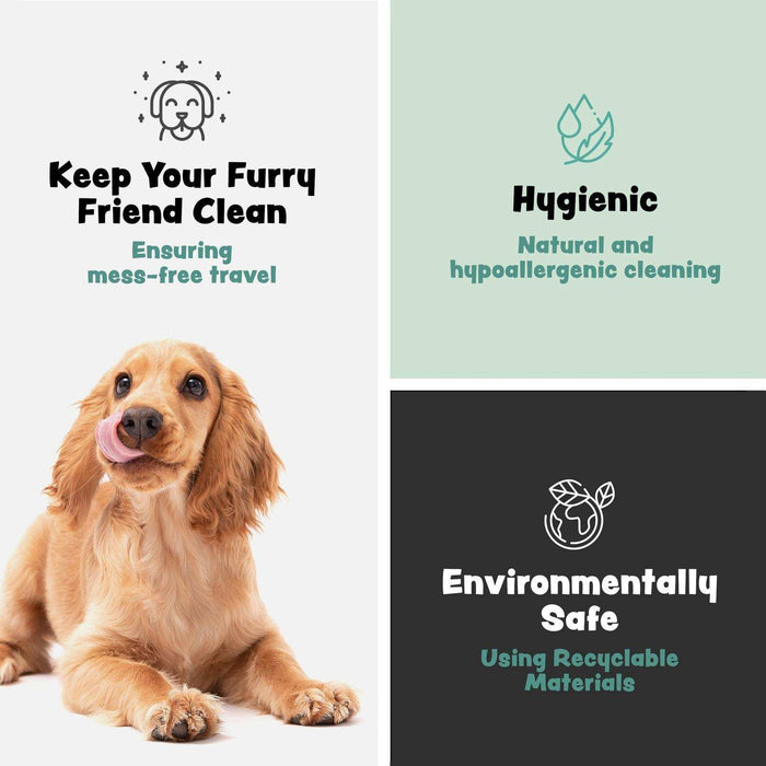 Bark & Clean Dog Care Travel Supply Kit - Elvoros