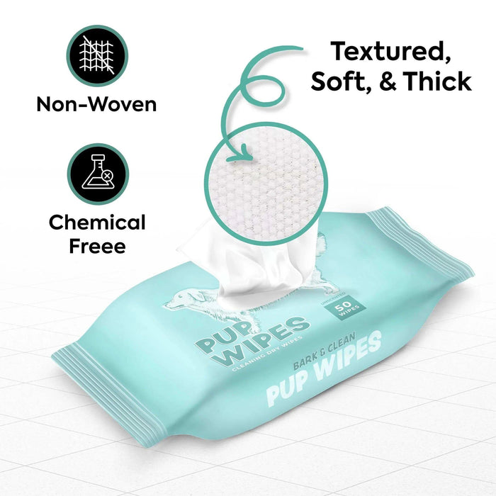Bark & Clean Pup Dry Wipes - Elvoros