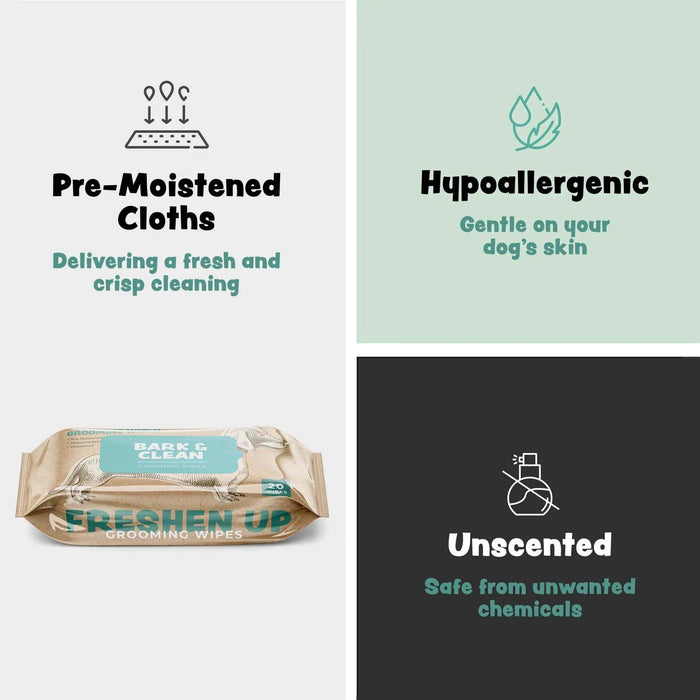 Bark & Clean Pup Wet Wipes - Elvoros