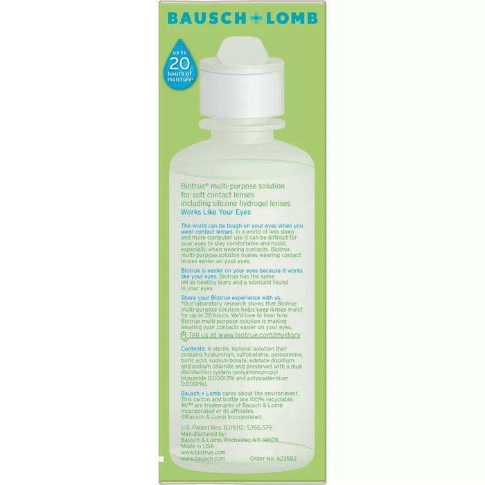 Biotrue Contact Lens Solution - 4oz - Elvoros