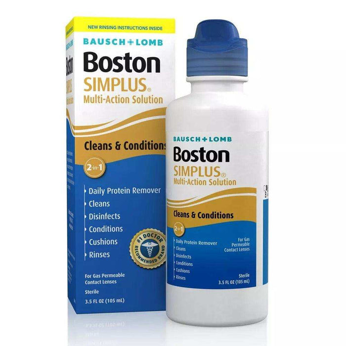 Bausch & Lomb Boston Simplus Multipurpose Contact Lens Solution - 3.5 fl oz - Elvoros