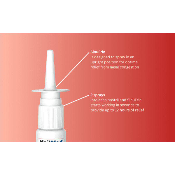 NeilMed Sinufrin Decongestant 12 Hour Quick Relief Nasal Spray