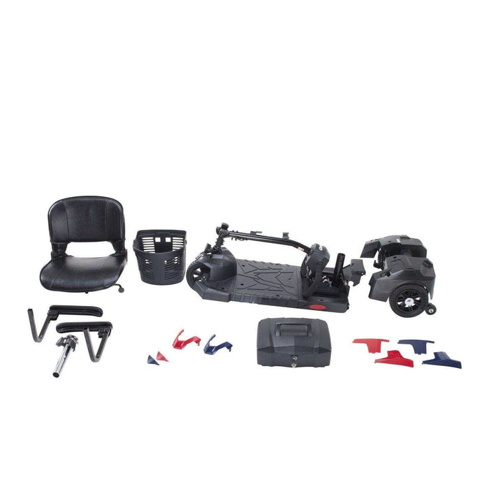 Drive Medical Scout Compact 3-Wheel Travel Power Scooter - Elvoros