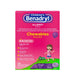 Benadryl Childrens Allergy Chewables Grape 20 Tablets - Elvoros