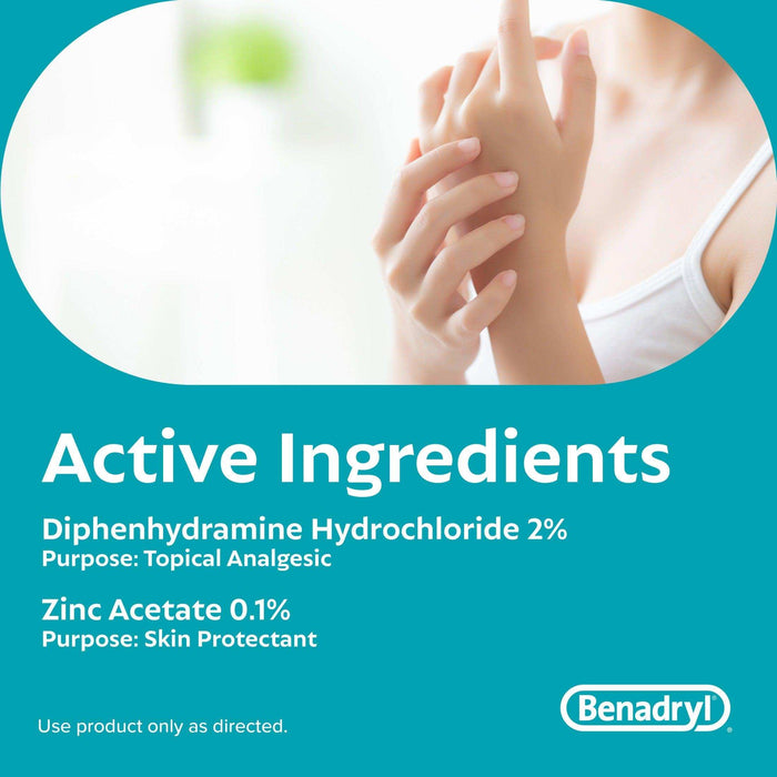 Benadryl Extra Strength Itch Cooling Spray for Skin Itch & Rash Relief Travel Size - 2 fl oz - Elvoros