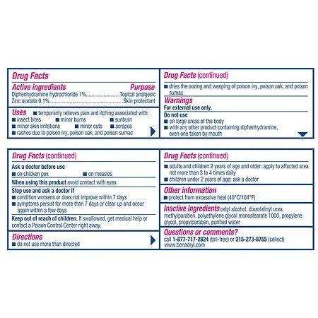 Benadryl Original Strength Itch Stopping Cream for Skin Relief - 1 oz - Elvoros