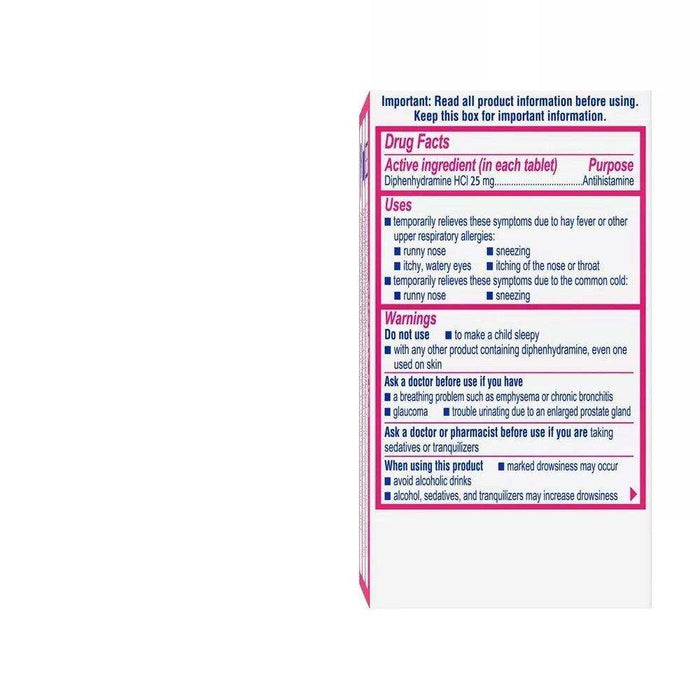 Benadryl Ultra Allergy Relief Tablets - 100 ct. - Elvoros