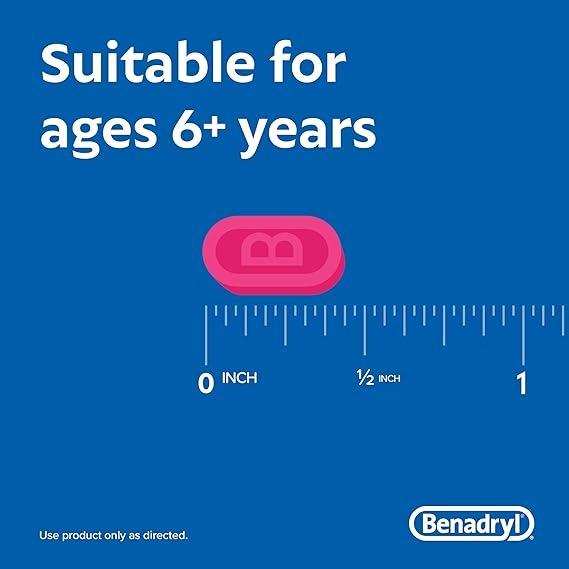 Benadryl Ultratabs Antihistamine Allergy Relief Tablets 25mg - 48ct - Elvoros