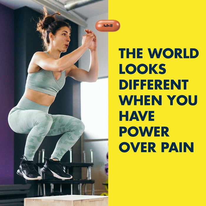 Advil Pain Relievers and Fever Reducer Coated Caplets - 100 Count - Elvoros