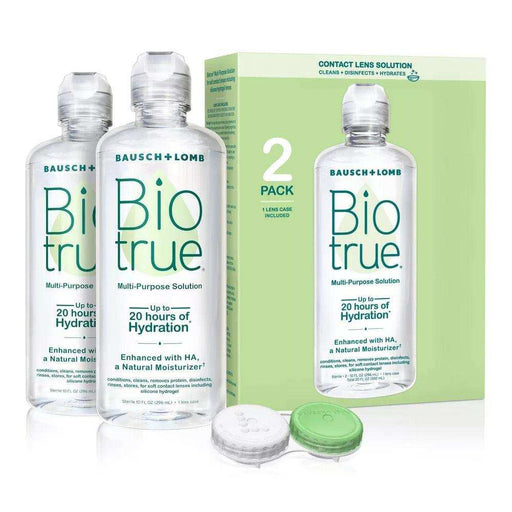 Biotrue Contact Lens Solution = 2 Pack 10oz Each - Elvoros