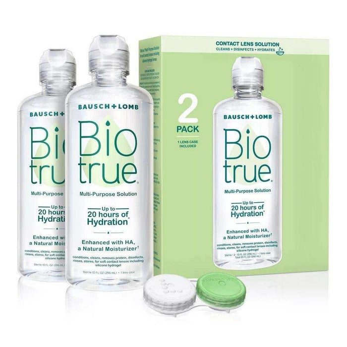 Biotrue Contact Lens Solution = 2 Pack 10oz Each - Elvoros
