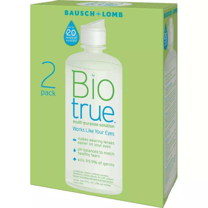 Biotrue Contact Lens Solution = 2 Pack 10oz Each - Elvoros