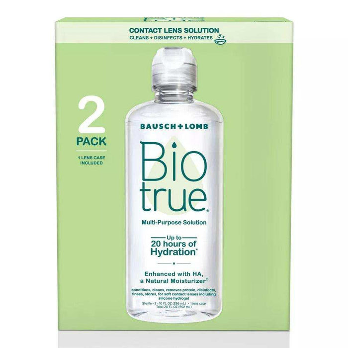 Biotrue Contact Lens Solution = 2 Pack 10oz Each - Elvoros