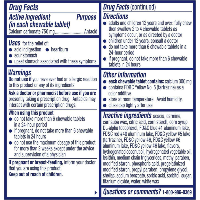 Alka-Seltzer Extra Strength Heartburn ReliefChews Tablets - 32 Ct - Elvoros