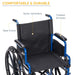 Drive Medical Blue Streak Wheelchair with Flip Back Desk Arms - Elvoros