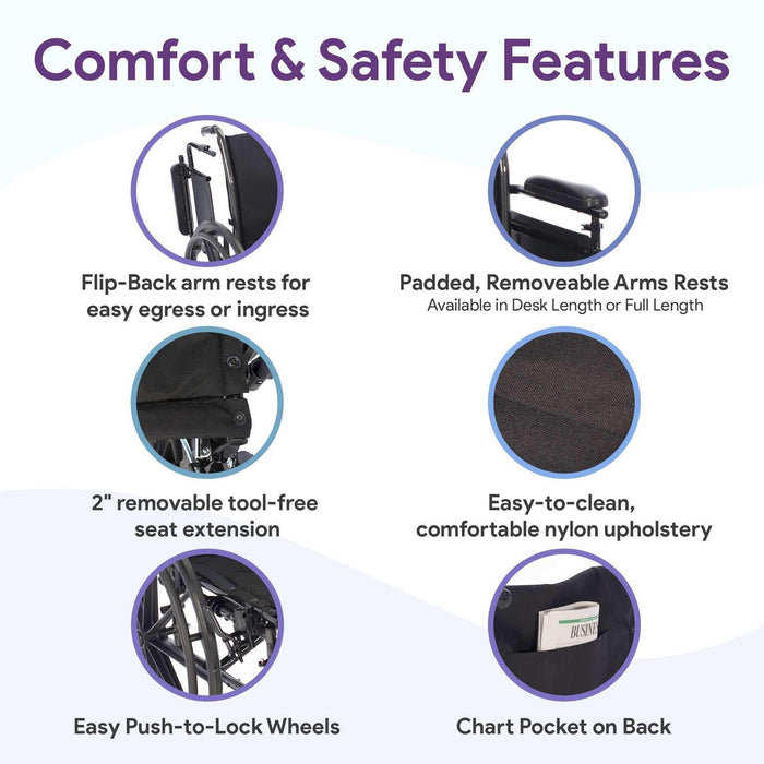 Chariot III K3 Wheelchair w/ Elevating Legrests - Elvoros