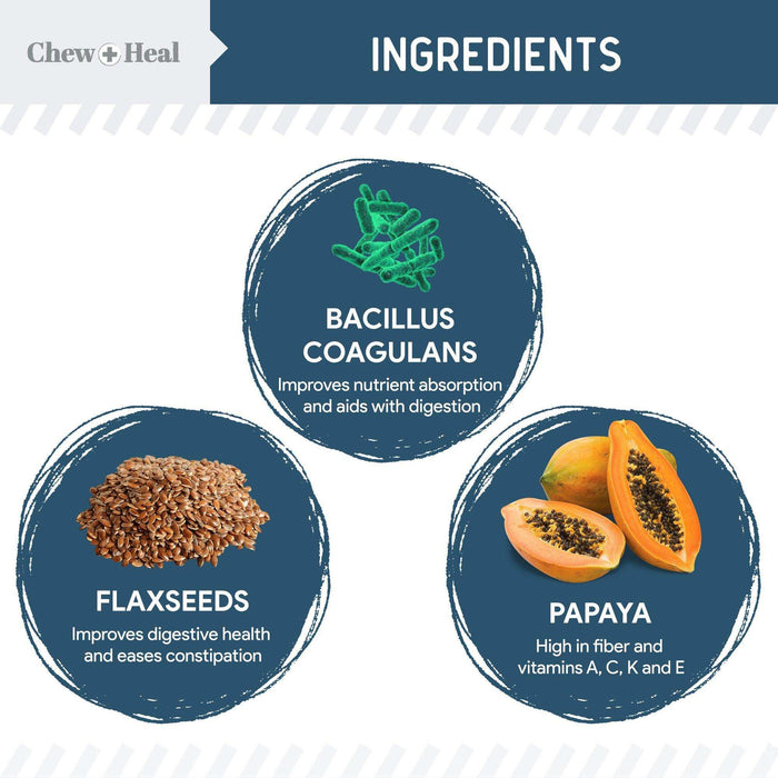 Chew + Heal Digestive Enzymes Bites With Probiotics - Elvoros