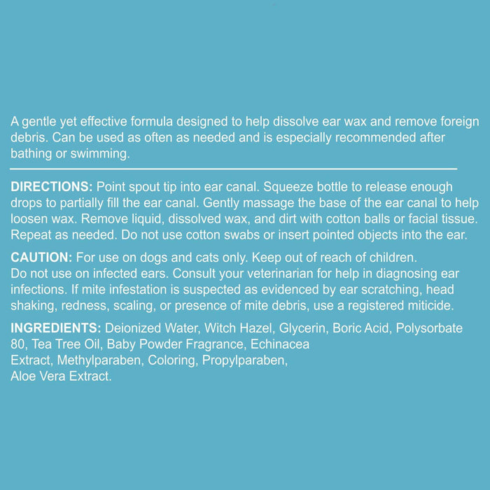 Chew + Heal Dog and Cat Ear Cleaner Drops - Elvoros