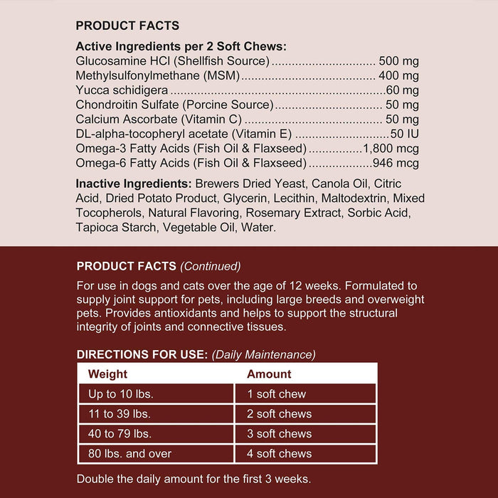Chew + Heal Joint Supplements For Dogs and Cats - Elvoros