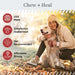 Chew + Heal Omega Skin and Coat for Dogs - 180 Chews - Smoked Bacon Flavor - Elvoros