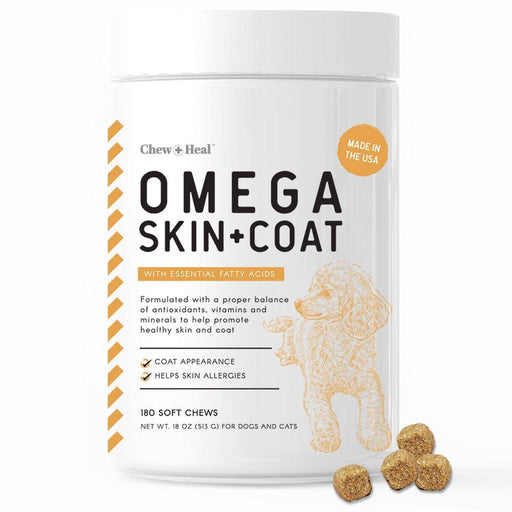 Chew + Heal Omega Skin & Coat Supplement - Elvoros