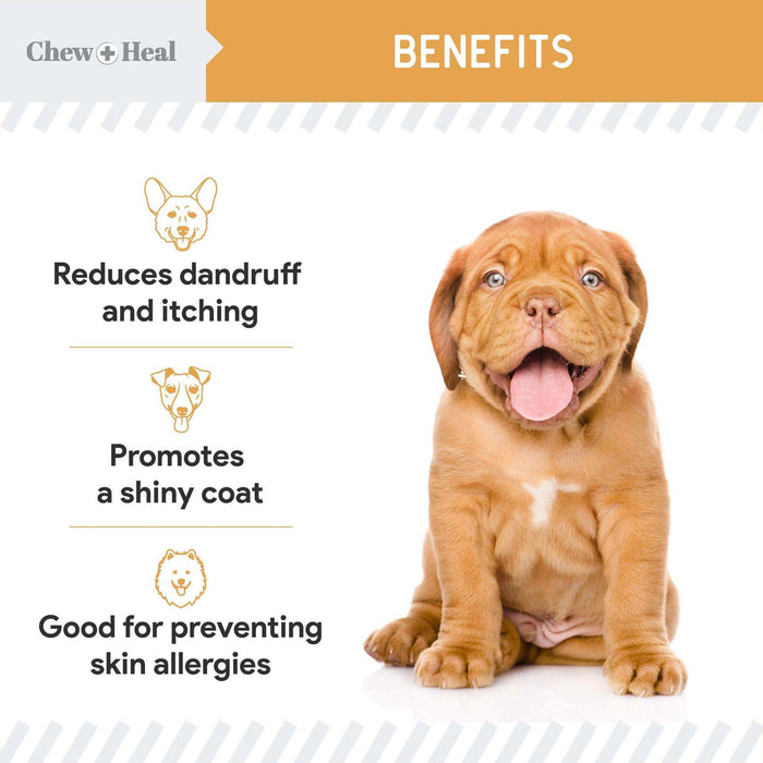 Chew + Heal Omega Skin & Coat Supplement - Elvoros