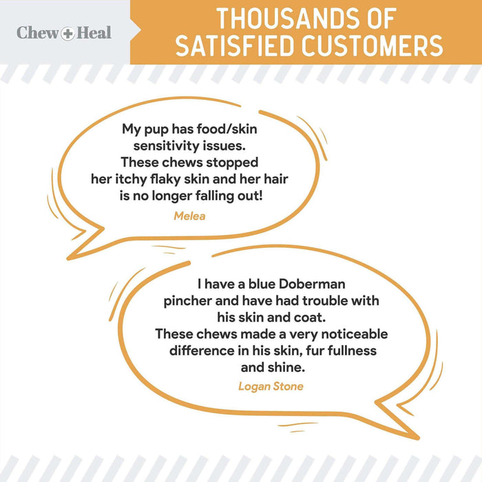 Chew + Heal Omega Skin & Coat Supplement - Elvoros